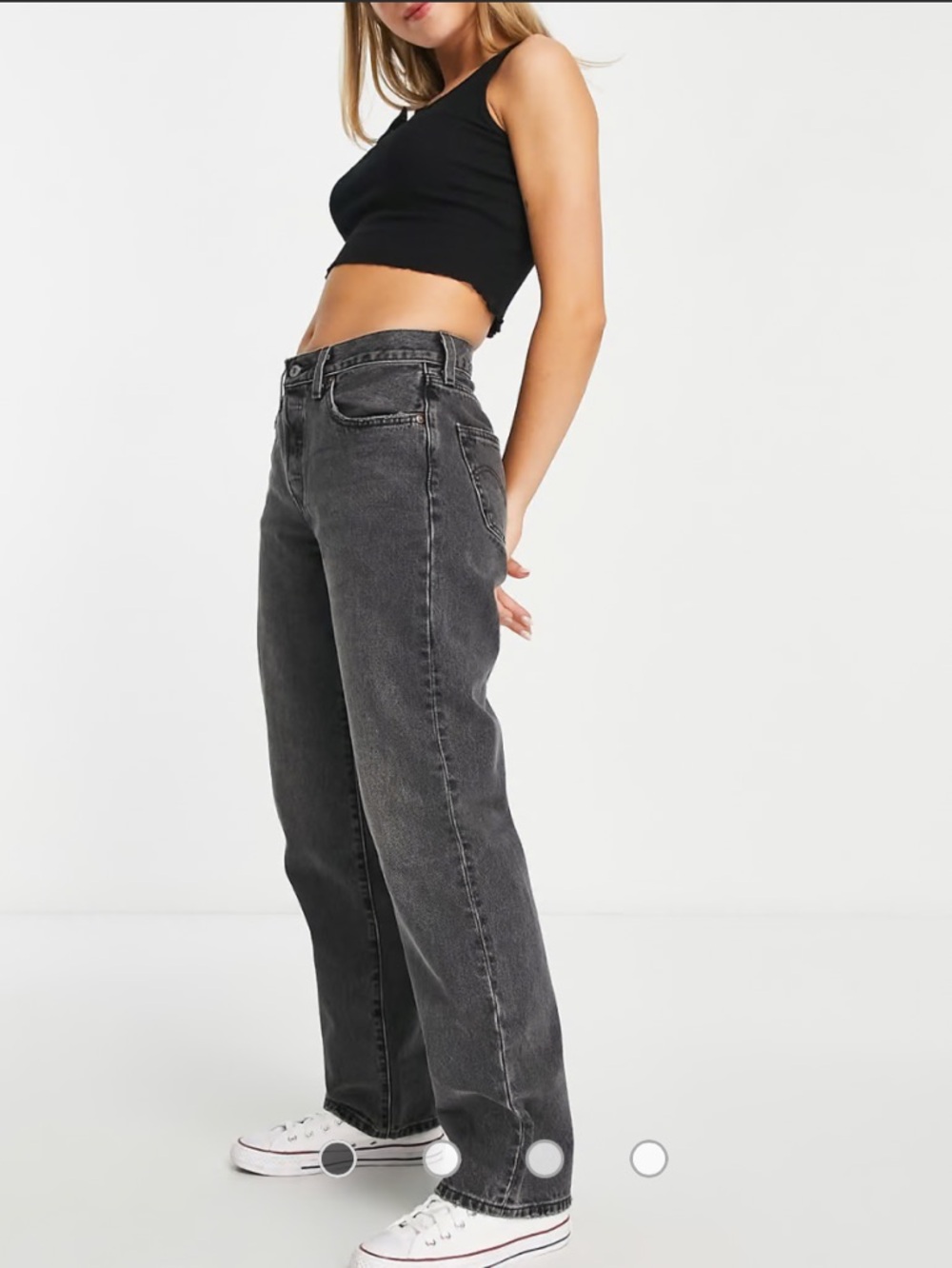 Levi’s Premium 501 90’s Jeans, Washed Black, 26